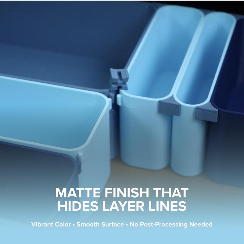 polymaker Panchroma Matte PLA Filament, Pastel Ice 1.75mm 1kg 3D Printing Filament, Formerly Polyterra Matte, Fit Most FDM 3D Printers, 1kg Spool (2.2lbs) - Image 3